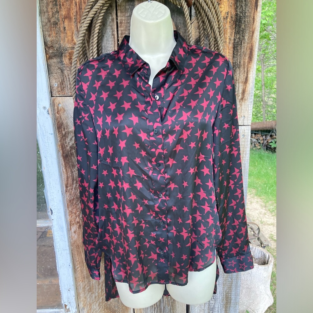 NWT Bongo long sleeve blouse, M